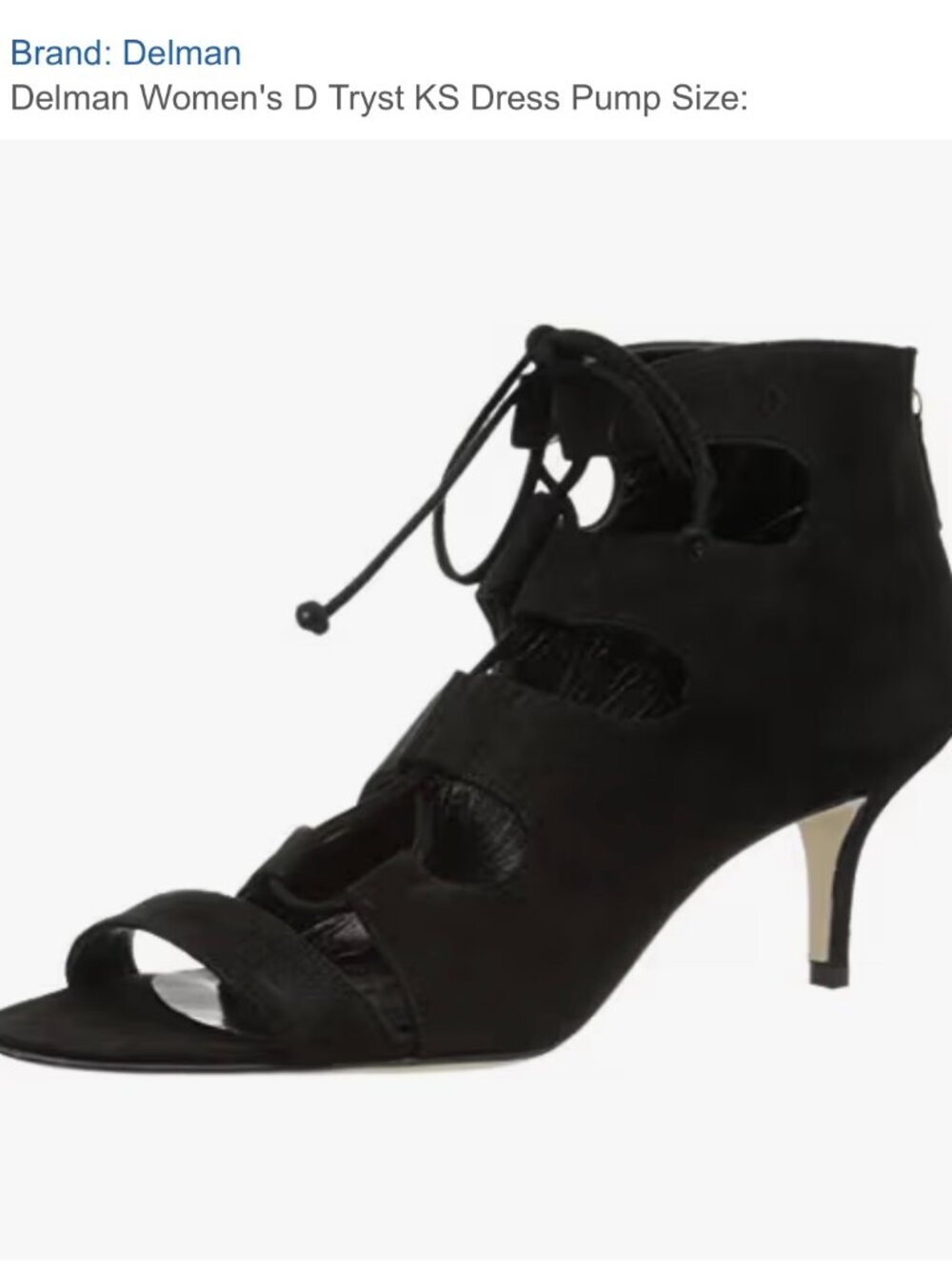 delman women's d tryst dress pump in Kid Suede. Size 9 (US)